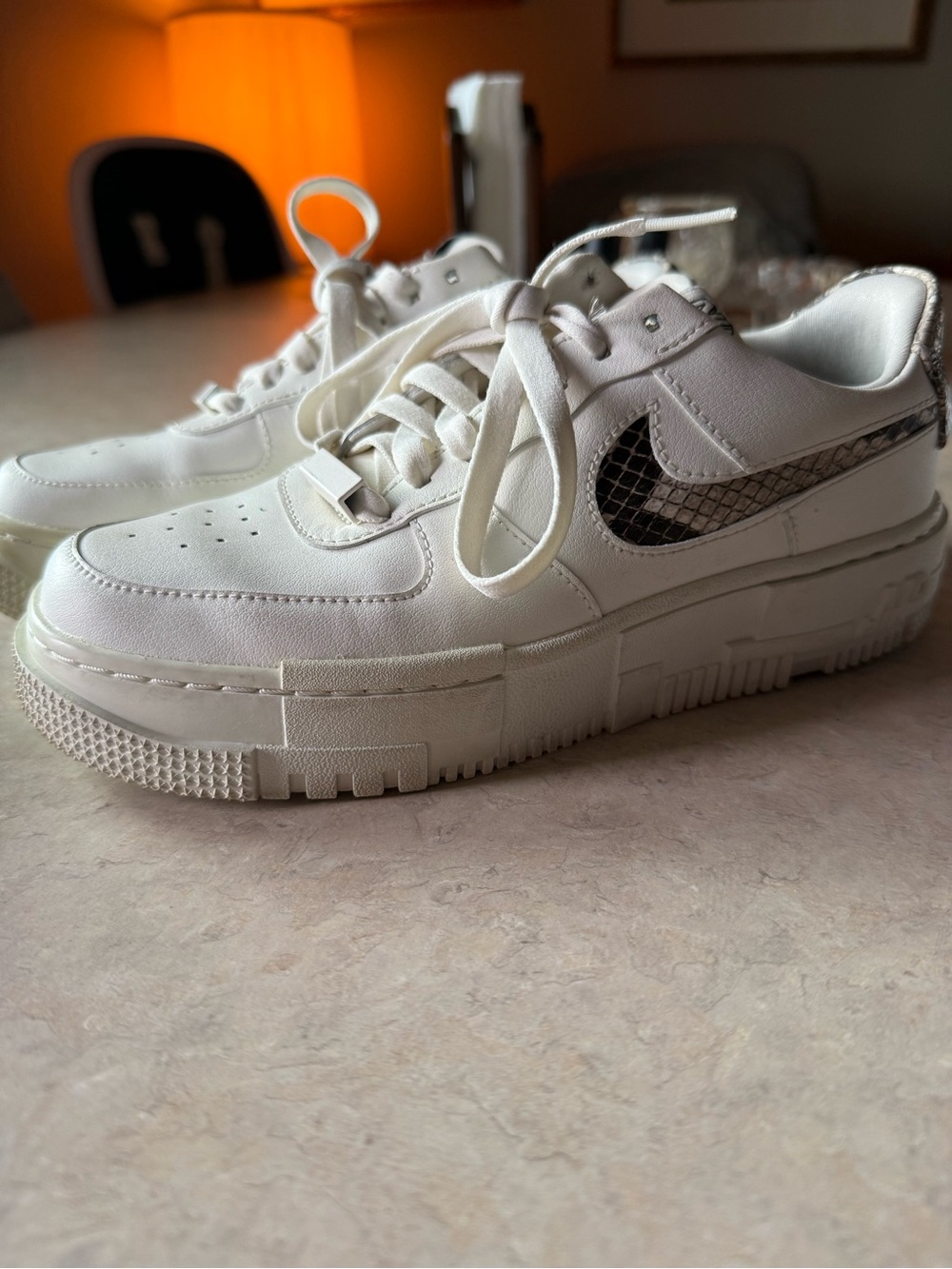 Nike Air Force 1 Pixel SE Sail Snake Womens 6.5 (CV8481-101)